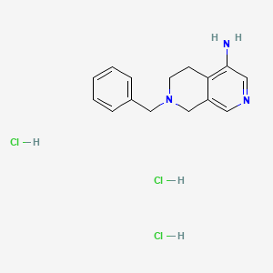 7-Benzyl-5,6,7,8-tetrahydro-2,7-naphthyridin-4-amine trihydrochloride