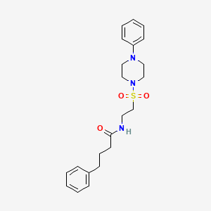 4-phenyl-N-[2-(4-phenylpiperazin-1-yl)sulfonylethyl]butanamide