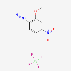 molecular formula C7H6BF4N3O3 B2822379 2-甲氧基-4-硝基苯重氮盐酸四氟硼酸盐 CAS No. 2357-51-9