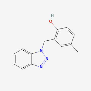 molecular formula C14H13N3O B2822380 2-(Benzotriazol-1-ylmethyl)-4-methylphenol CAS No. 132980-34-8