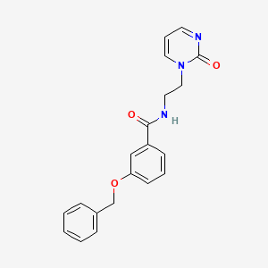 molecular formula C20H19N3O3 B2822381 3-(苄氧基)-N-(2-(2-氧代嘧啶-1(2H)-基)乙基)苯甲酰胺 CAS No. 2309342-60-5