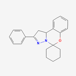 2'-Phenyl-1',10b'-dihydrospiro[cyclohexane-1,5'-pyrazolo[1,5-c][1,3]benzoxazine]