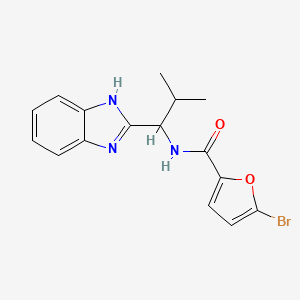 N-[1-(1H-benzimidazol-2-yl)-2-methylpropyl]-5-bromofuran-2-carboxamide