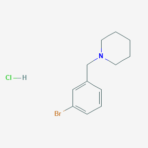 molecular formula C12H17BrClN B2822427 1-[(3-Bromophenyl)methyl]piperidine hydrochloride CAS No. 1955556-56-5