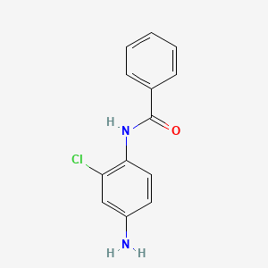molecular formula C13H11ClN2O B2822435 N-(4-氨基-2-氯苯基)苯甲酰胺 CAS No. 63565-22-0