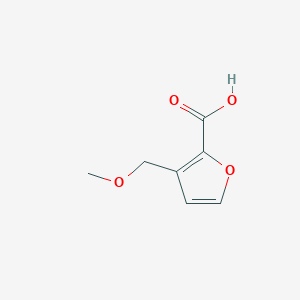 molecular formula C7H8O4 B2822437 3-(Methoxymethyl)furan-2-carboxylic acid CAS No. 1094269-22-3