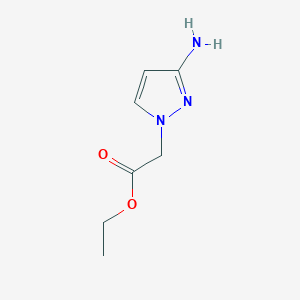 molecular formula C7H11N3O2 B2822448 ethyl 2-(3-amino-1H-pyrazol-1-yl)acetate CAS No. 1042152-58-8; 895571-89-8