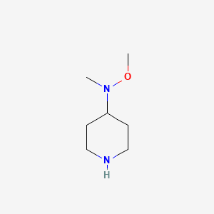 molecular formula C7H16N2O B2822457 N-methoxy-N-methylpiperidin-4-amine CAS No. 1517779-75-7