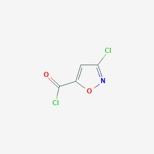 molecular formula C4HCl2NO2 B028225 3-Chloro-1,2-oxazole-5-carbonyl chloride CAS No. 104164-45-6