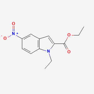 molecular formula C13H14N2O4 B2822517 ethyl 1-ethyl-5-nitro-1H-indole-2-carboxylate CAS No. 481659-88-5
