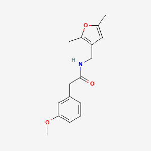 molecular formula C16H19NO3 B2822540 N-[(2,5-dimethylfuran-3-yl)methyl]-2-(3-methoxyphenyl)acetamide CAS No. 1351594-78-9