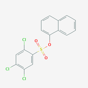 molecular formula C16H9Cl3O3S B2822564 Naphthalen-1-yl 2,4,5-trichlorobenzene-1-sulfonate CAS No. 2060917-99-7