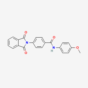 molecular formula C22H16N2O4 B2822587 4-(1,3-dioxo-2,3-dihydro-1H-isoindol-2-yl)-N-(4-methoxyphenyl)benzamide CAS No. 106075-34-7