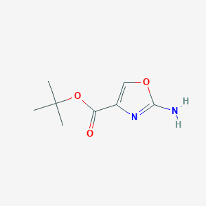 molecular formula C8H12N2O3 B2822599 Tert-butyl 2-amino-1,3-oxazole-4-carboxylate CAS No. 2248373-21-7