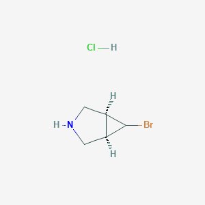 molecular formula C5H9BrClN B2822624 Rac-(1R,5S,6R)-6-bromo-3-azabicyclo[3.1.0]hexane hydrochloride CAS No. 2089245-75-8