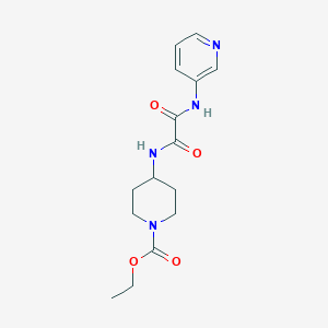 molecular formula C15H20N4O4 B2822659 ethyl 4-{[(pyridin-3-yl)carbamoyl]formamido}piperidine-1-carboxylate CAS No. 1209332-25-1