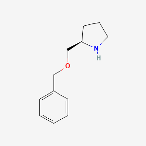 molecular formula C12H17NO B2822667 (2R)-2-[(benzyloxy)methyl]pyrrolidine CAS No. 911313-89-8