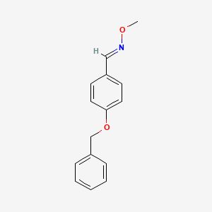 molecular formula C15H15NO2 B2822675 4-(benzyloxy)benzenecarbaldehyde O-methyloxime CAS No. 478046-63-8