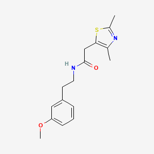 B2822686 2-(2,4-dimethylthiazol-5-yl)-N-(3-methoxyphenethyl)acetamide CAS No. 1234867-42-5