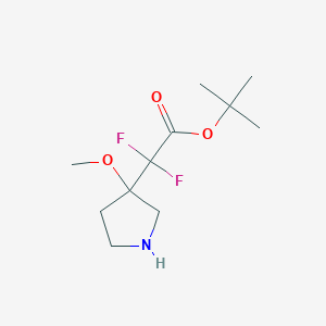 Tert-butyl 2,2-difluoro-2-(3-methoxypyrrolidin-3-yl)acetate