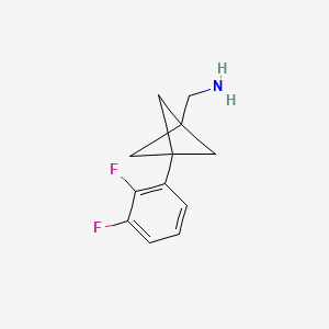 [3-(2,3-Difluorophenyl)-1-bicyclo[1.1.1]pentanyl]methanamine