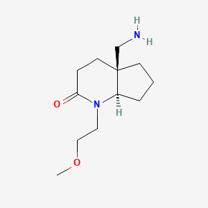 (4aS,7aR)-4a-(aminomethyl)-1-(2-methoxyethyl)octahydro-2H-cyclopenta[b]pyridin-2-one