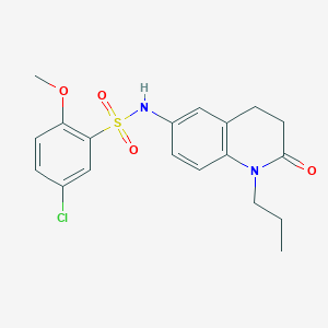 5-chloro-2-methoxy-N-(2-oxo-1-propyl-1,2,3,4-tetrahydroquinolin-6-yl)benzenesulfonamide