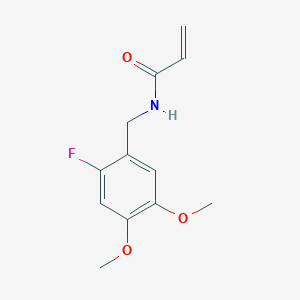 N-[(2-Fluoro-4,5-dimethoxyphenyl)methyl]prop-2-enamide