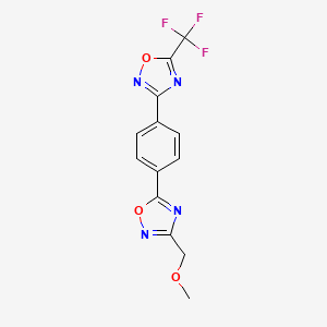 3-(Methoxymethyl)-5-{4-[5-(trifluoromethyl)-1,2,4-oxadiazol-3-yl]phenyl}-1,2,4-oxadiazole
