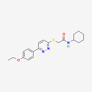 N-cyclohexyl-2-[[6-(4-ethoxyphenyl)-3-pyridazinyl]thio]acetamide
