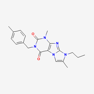 1,7-dimethyl-3-(4-methylbenzyl)-8-propyl-1H-imidazo[2,1-f]purine-2,4(3H,8H)-dione