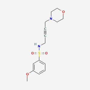 3-methoxy-N-(4-morpholinobut-2-yn-1-yl)benzenesulfonamide