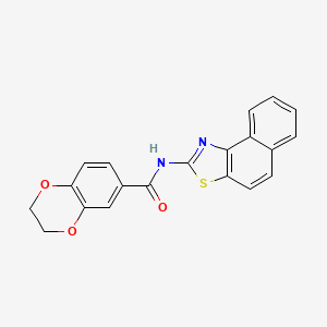 N-benzo[e][1,3]benzothiazol-2-yl-2,3-dihydro-1,4-benzodioxine-6-carboxamide