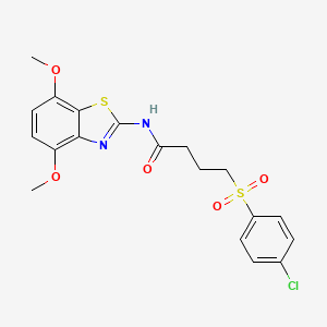 4-((4-chlorophenyl)sulfonyl)-N-(4,7-dimethoxybenzo[d]thiazol-2-yl)butanamide