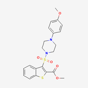 Methyl 3-{[4-(4-methoxyphenyl)piperazin-1-yl]sulfonyl}-1-benzothiophene-2-carboxylate