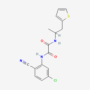 N1-(5-chloro-2-cyanophenyl)-N2-(1-(thiophen-2-yl)propan-2-yl)oxalamide
