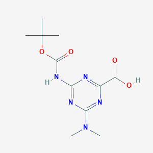 4-(Dimethylamino)-6-[(2-methylpropan-2-yl)oxycarbonylamino]-1,3,5-triazine-2-carboxylic acid