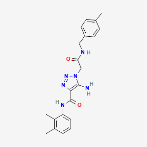 5-amino-N-(2,3-dimethylphenyl)-1-[2-[(4-methylphenyl)methylamino]-2-oxoethyl]triazole-4-carboxamide