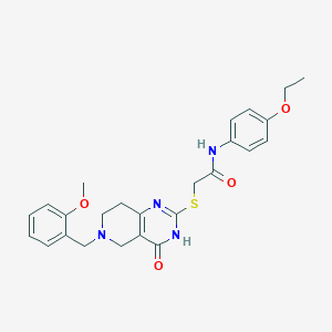 N-(4-ethoxyphenyl)-2-{[6-(2-methoxybenzyl)-4-oxo-3,4,5,6,7,8-hexahydropyrido[4,3-d]pyrimidin-2-yl]sulfanyl}acetamide