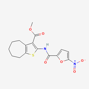 methyl 2-(5-nitrofuran-2-carboxamido)-5,6,7,8-tetrahydro-4H-cyclohepta[b]thiophene-3-carboxylate