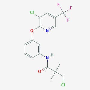 3-chloro-N-(3-{[3-chloro-5-(trifluoromethyl)-2-pyridinyl]oxy}phenyl)-2,2-dimethylpropanamide
