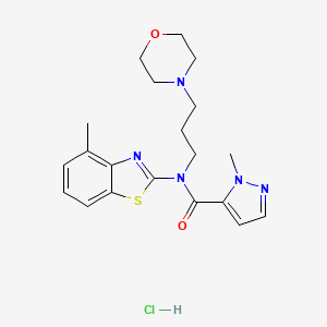 1-methyl-N-(4-methylbenzo[d]thiazol-2-yl)-N-(3-morpholinopropyl)-1H-pyrazole-5-carboxamide hydrochloride