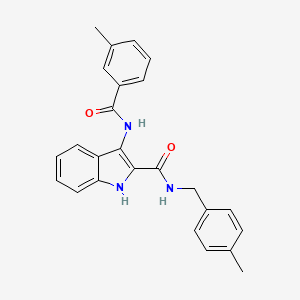 4-(5-cyclopropyl-1,3,4-oxadiazol-2-yl)-N-(3-fluoro-4-methylphenyl)thiophene-2-sulfonamide