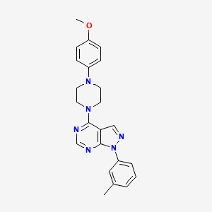 4-(4-(4-methoxyphenyl)piperazin-1-yl)-1-(m-tolyl)-1H-pyrazolo[3,4-d]pyrimidine