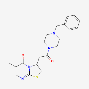 3-(2-(4-benzylpiperazin-1-yl)-2-oxoethyl)-6-methyl-2H-thiazolo[3,2-a]pyrimidin-5(3H)-one