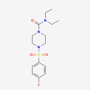 N,N-diethyl-4-(4-fluorobenzenesulfonyl)piperazine-1-carboxamide