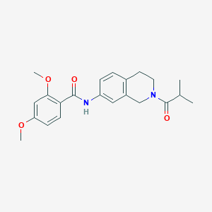 molecular formula C22H26N2O4 B2822823 N-(2-isobutyryl-1,2,3,4-tetrahydroisoquinolin-7-yl)-2,4-dimethoxybenzamide CAS No. 955739-15-8