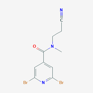 2,6-Dibromo-N-(2-cyanoethyl)-N-methylpyridine-4-carboxamide