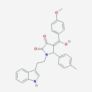 molecular formula C29H26N2O4 B282283 3-hydroxy-1-[2-(1H-indol-3-yl)ethyl]-4-(4-methoxybenzoyl)-5-(4-methylphenyl)-1,5-dihydro-2H-pyrrol-2-one 