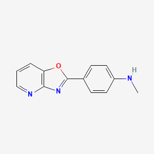 molecular formula C13H11N3O B2822832 N-methyl-4-{[1,3]oxazolo[4,5-b]pyridin-2-yl}aniline CAS No. 1368735-38-9